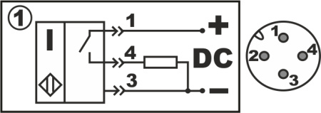 Датчик индуктивный бесконтактный И25-NO-PNP-P-HT(Л63)